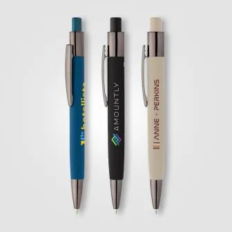 Malmö Recycled Aluminum Soft Touch Barrel Pen