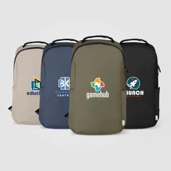 Malmö rPET Waterproof Zippered 15-Inch Laptop Backpack – 14L