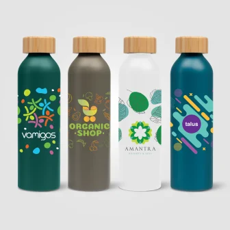 Eden - 22 oz. Aluminum Water Bottle with Bamboo Lid