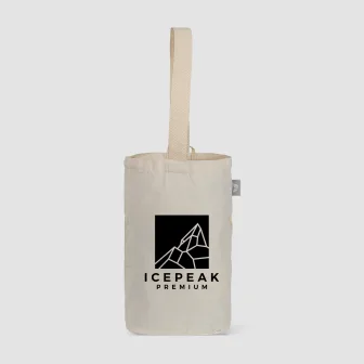 Sac à vin en coton recyclé de 225 gsm