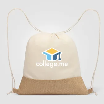 Rio™ Drawstring Bag - 5 oz. Recycled Cotton Blend with Jute