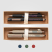 Coffret cadeau stylo York, plastique recyclé, finition bronze, boîte décorée - marquée