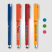 Stylo Islander en plastique recyclé avec grip gel monochrome