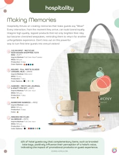 Hospitality flyer