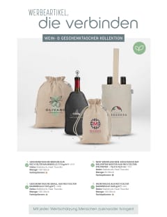 Werbeartikel, die verbinden - Wein- & Geschenktaschen Kollektion flyer