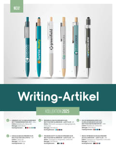 Writing-Artikel Kollektion 2025 flyer