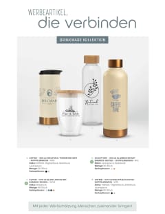 Werbeartikel, die verbinden - Drinkware Kollektion flyer