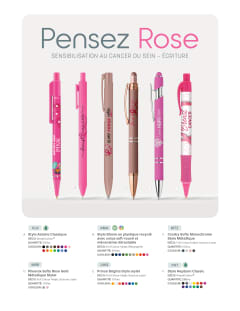 Pensez Rose - Écriture flyer