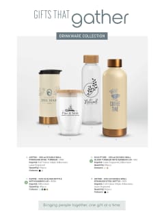 Gifts That Gather - Drinkware Collection flyer