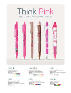 Think Pink - Writing flyer