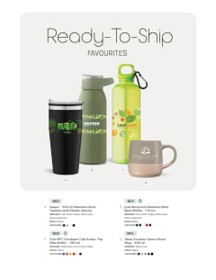 Ready to Ship - Drinkware flyer