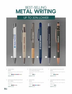 Best-Selling Metal Writing, Better Pricing flyer