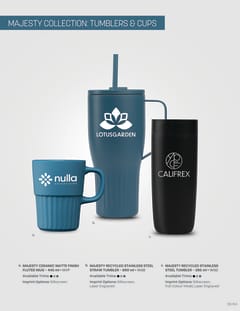 Majesty Collection: Tumblers & Cups (DB-154) flyer