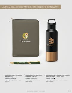 Aurelia Collection: Writing, Stationery, Drinkware (DB-194) flyer