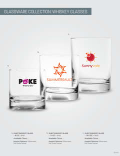 Glassware: Whiskey Glasses (DB-163) flyer