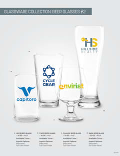 Glassware: Beer Glasses #2 (DB-159) flyer
