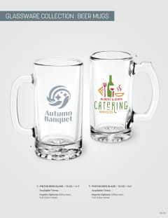 Glassware: Beer Mugs (DB-157) flyer