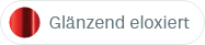 Glänzend eloxiert