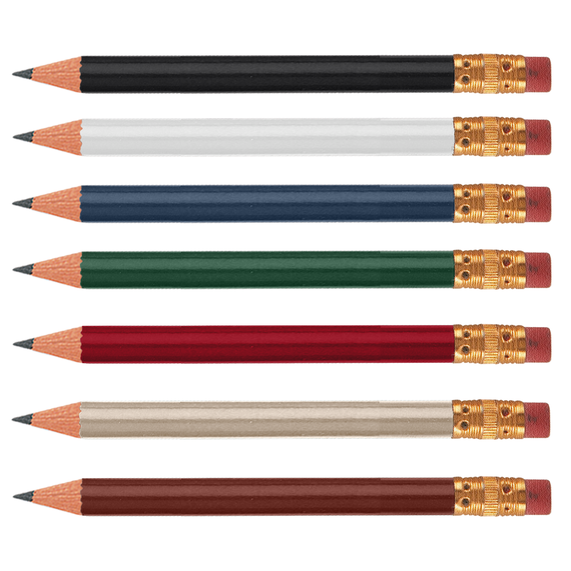 Golf Pencil (Round, Eraser)
