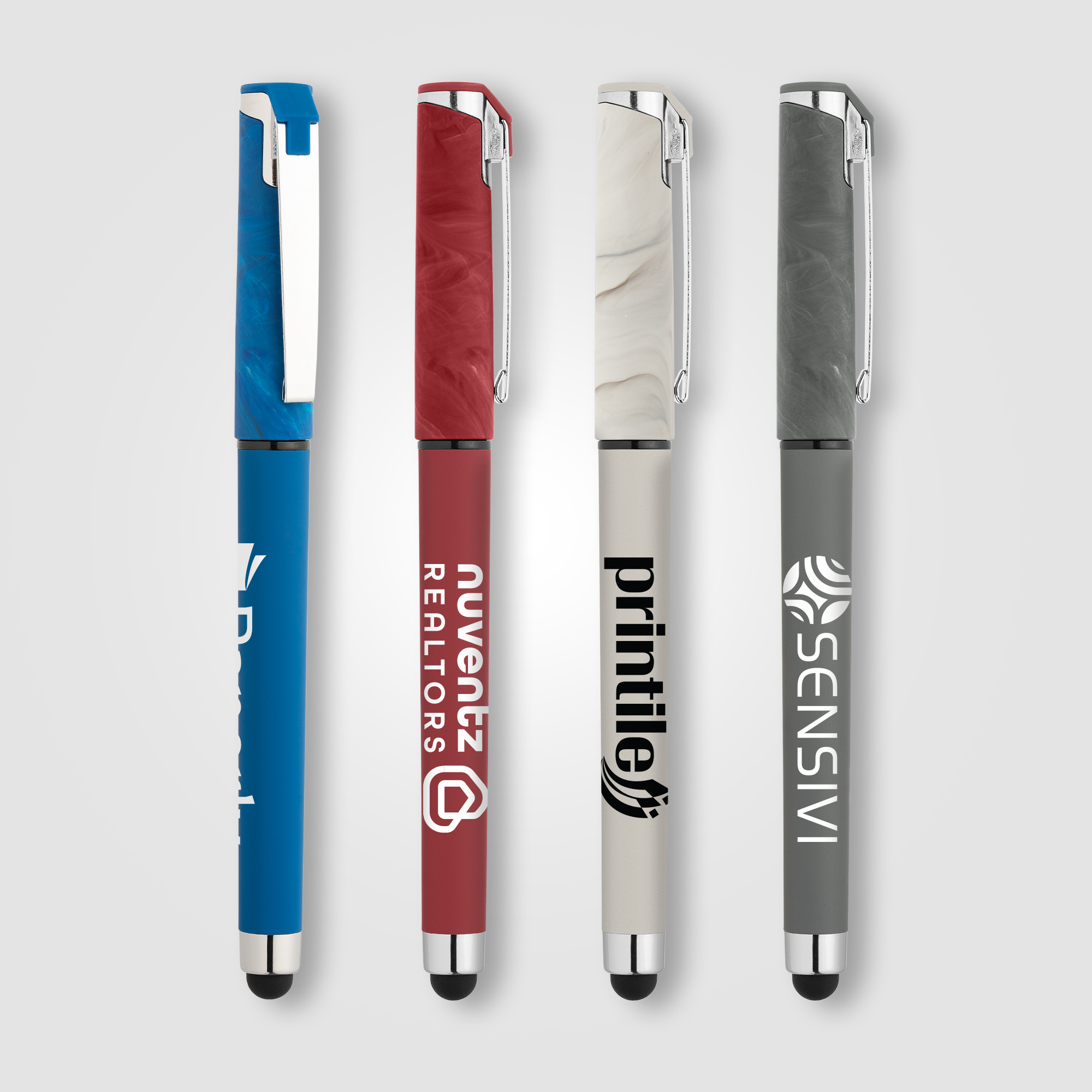Islander Plastic Marbled Stylus Pen